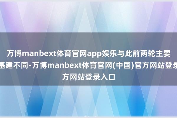 万博manbext体育官网app娱乐与此前两轮主要投向基建不同-万博manbext体育官网(中国)官方网站登录入口